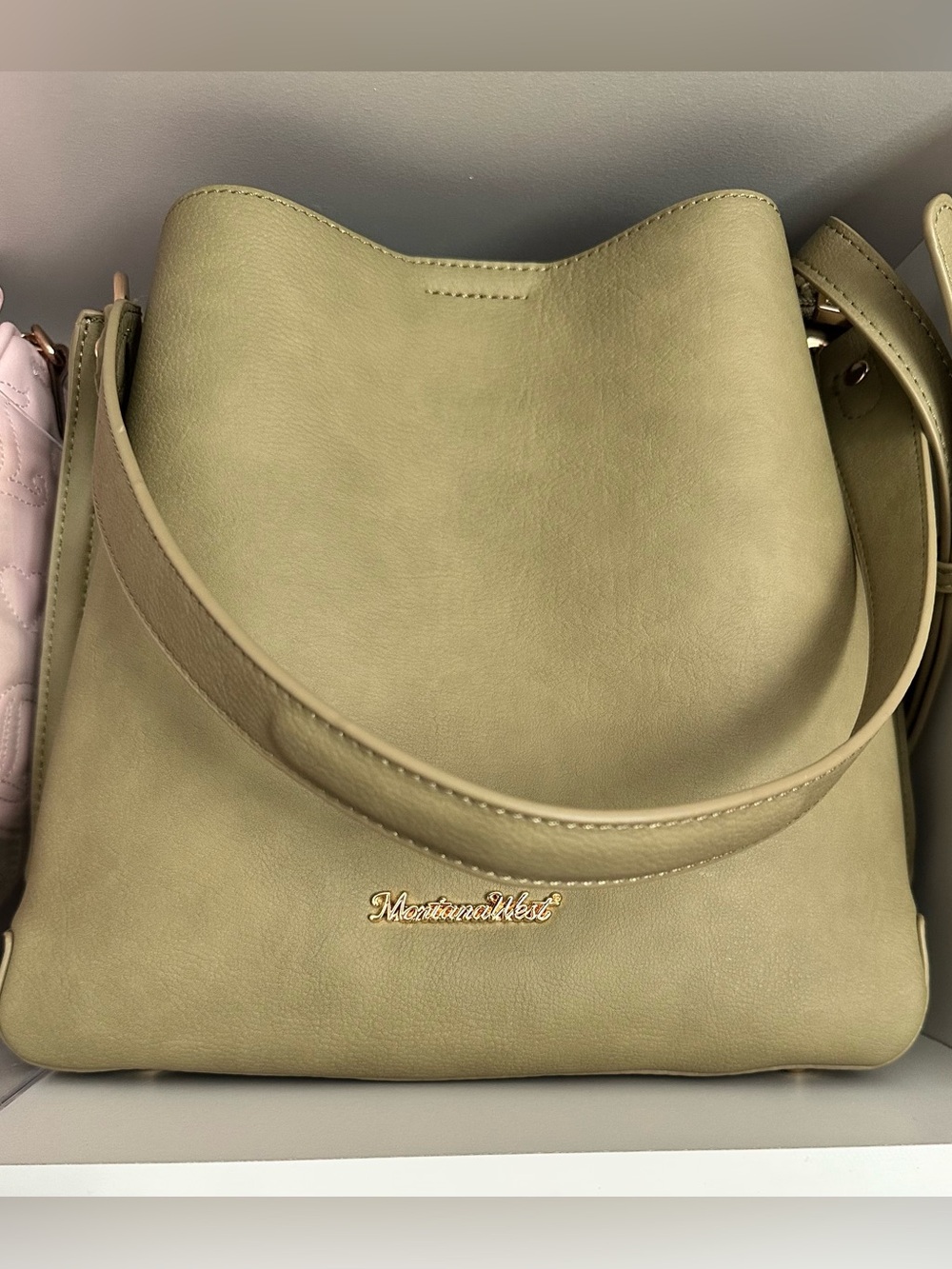 MONTANA WEST GREEN HOBO BUCKET SHOULDER / CROSSBODY BAG